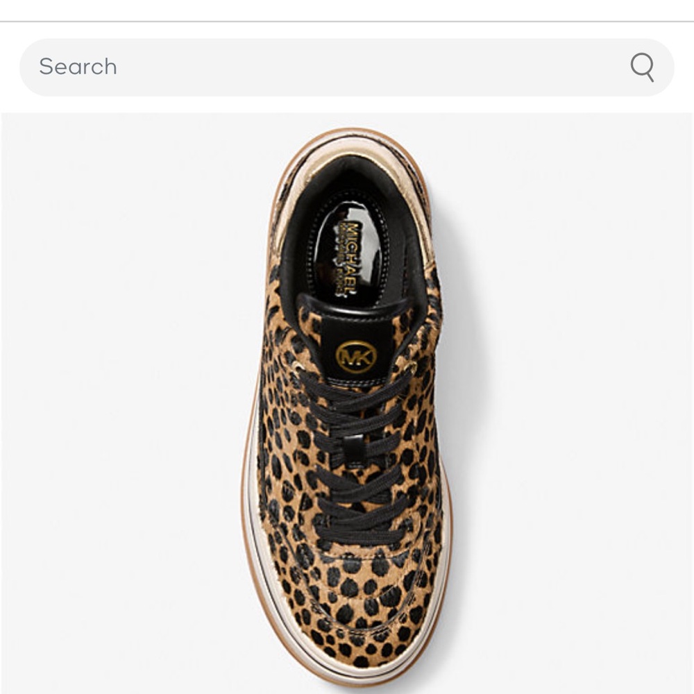 Hayes Cheetah Print Calf Hair Platform Sneakers